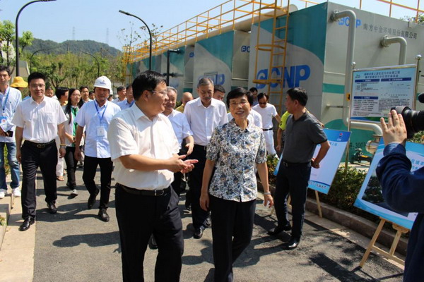 杭州市人大主任考察南方泵业一体化污水处理设备项目 杭州市人大主任考察南方泵业一体化污水处理设备项目