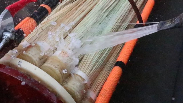 青岛豆金河中水厂精致中水生产车间转鼓式滤膜清洗机