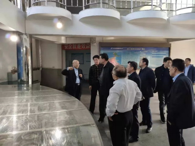 省住建厅王玉志厅长一行调研烟台市套子湾污水处理厂