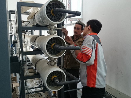 天津海淡所实施新疆和田地下水改良项目示范工程纪实 天津海淡所实施新疆和田地下水改良项目示范工程纪实