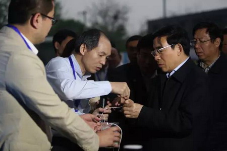 北京市王安顺市长一行考察桑德投建肖家河污水处理厂 北京市王安顺市长一行考察桑德投建肖家河污水处理厂