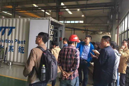 参观国家海水淡化产业基地 参观国家海水淡化产业基地