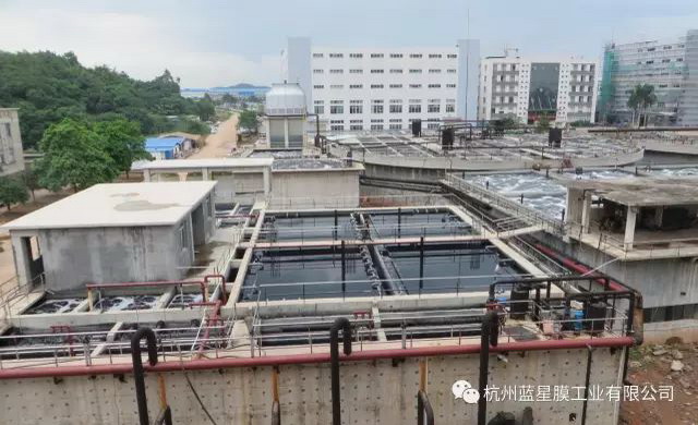 广东某印染废水项目现场 广东某印染废水项目现场