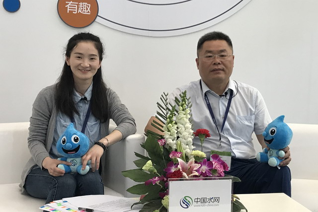 招金膜天总工程师第19届中国环博会接受中国水网专访 招金膜天总工程师第19届中国环博会接受中国水网专访