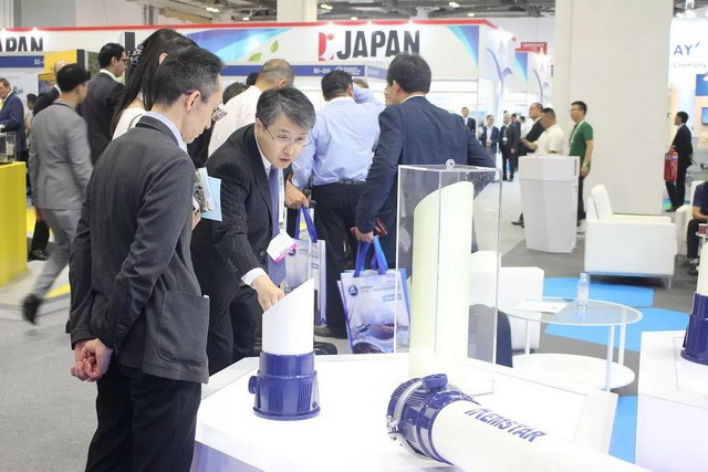 新加坡国际水周中信环境技术举办美能美国工厂发布会 新加坡国际水周中信环境技术举办美能美国工厂发布会