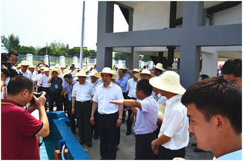 碧水源承建钟祥市东桥镇污水厂项目被湖北省领导点赞 碧水源承建钟祥市东桥镇污水厂项目被湖北省领导点赞