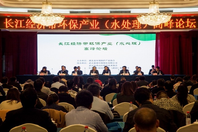 侯立安院士出席长江经济带环保产业(水处理)高峰论坛