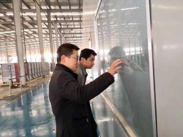 南京市江宁区组织部副部长刘伟来瑞洁特滨江工厂考察 南京市江宁区组织部副部长刘伟来瑞洁特滨江工厂考察