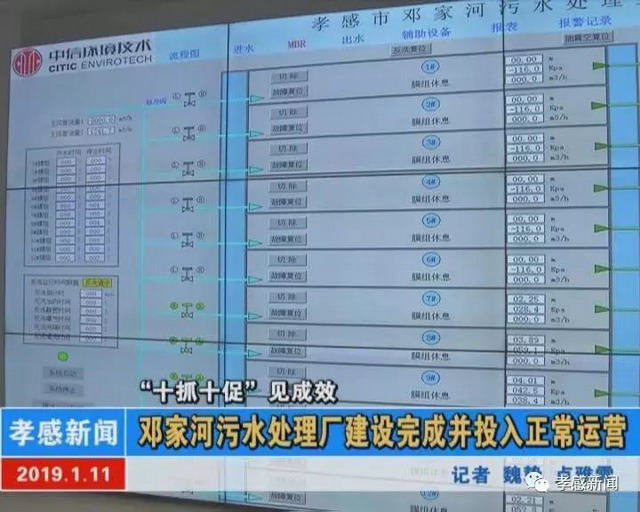 中信环境技术设计并建设孝感市邓家河污水处理厂投运 中信环境技术设计并建设孝感市邓家河污水处理厂投运