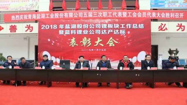 青海启迪清源荣获蓝科锂业授予“优秀服务单位”称号 青海启迪清源荣获蓝科锂业授予“优秀服务单位”称号