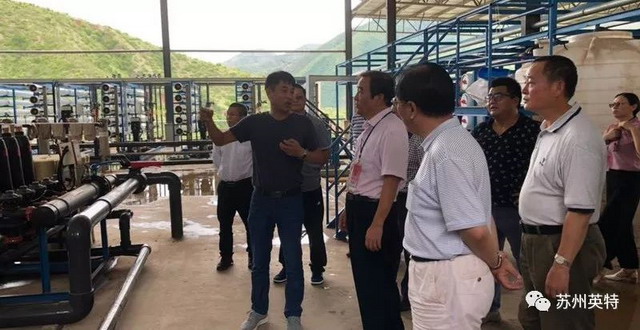 红河州人大代表考察百世英特酒精发酵废液膜工艺处理