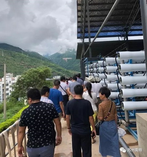 红河州人大代表考察百世英特酒精发酵废液膜工艺处理