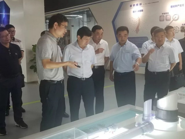 连云港徐圩新区考察江苏膜科技产业园后表达合作意向 连云港徐圩新区考察江苏膜科技产业园后表达合作意向
