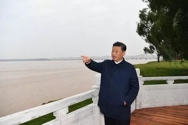 总书记视察黄河感人场景令威海水务干部群众为之动容 总书记视察黄河感人场景令威海水务干部群众为之动容